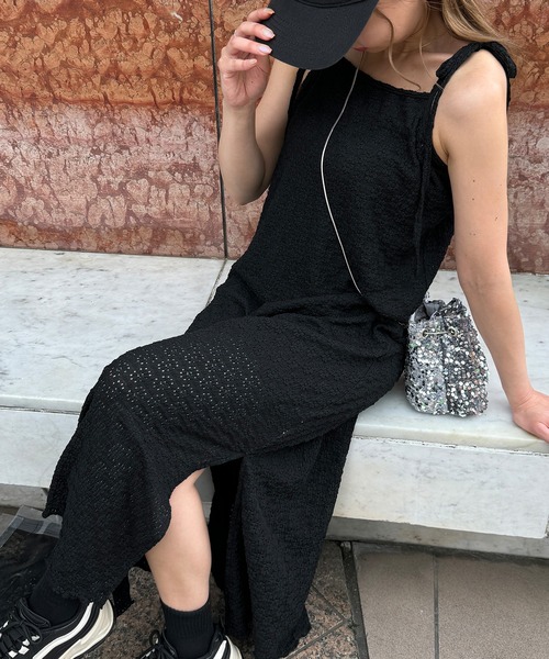 callautia（カラウティア） ワンピース レイヤードフラワーレース