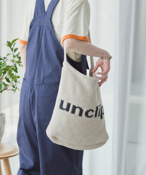unclip トートバッグ ジャガードニットトートバッグ レディース
