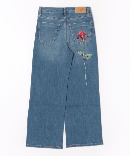Desigual ジーンズ デニム デニムパンツ フラワーモチーフ