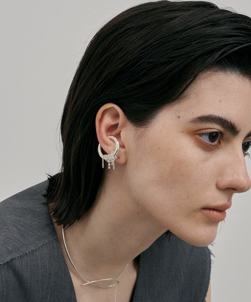 イヤーカフ 「金属アレルギー対応」Lupinus Bijou Chain Earcuff