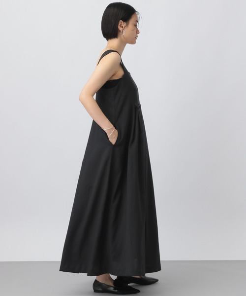 ジャンパースカート タックフレアジャンスカ