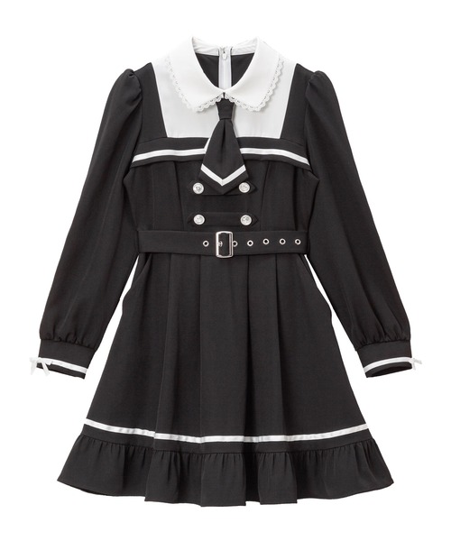 Dear my love whip☆探偵ネクタイワンピース☆大きいサイズ DearMyLove ワンピース 探偵ネクタイワンピース : ZOZOTOWN Yahoo!店