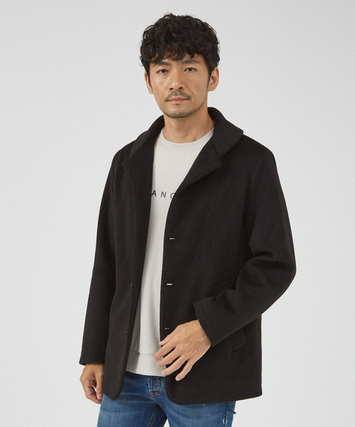 ABAHOUSE GRAY ブルゾン アウター 「シャギーニット」メルトン