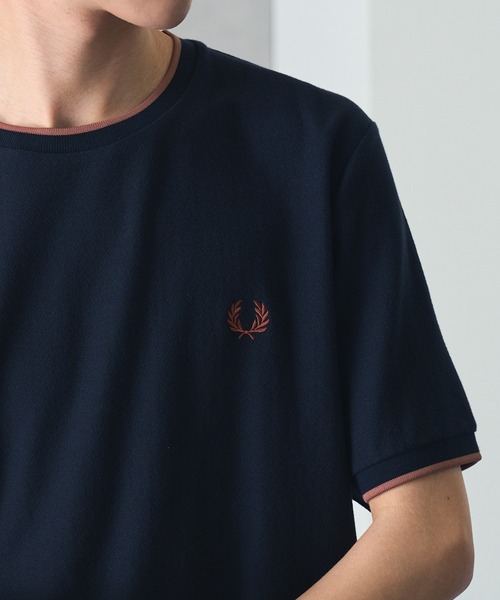 FRED PERRY（フレッドペリー） tシャツ 「FRED PERRY」CREPE PIQUE T