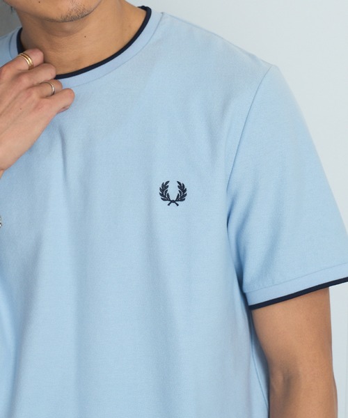 FRED PERRY（フレッドペリー） tシャツ 「FRED PERRY」CREPE PIQUE T