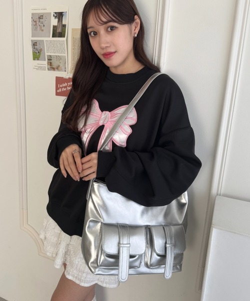 LAPEAUDEGEM ダブルショルダースムースバック double shoulder smooth bag[smooth] – LA PEAU DE GEM