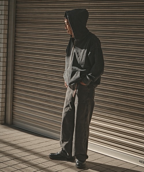 ジップパーカー ストリート かっこいい フーディ スリット org.jpg