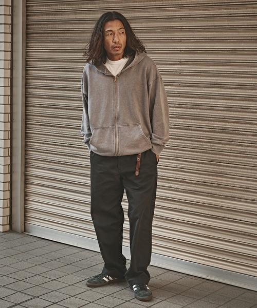 ジップパーカー ストリート かっこいい フーディ スリット 楽天市場】正規品【XU meld zip up hoodie (2color)】ストリート