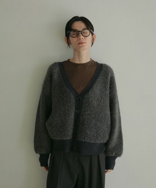 anuke カーディガン Boucle Knit Cardigan レディース