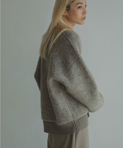 anuke（アンヌーク） カーディガン Boucle Knit Cardigan レディース