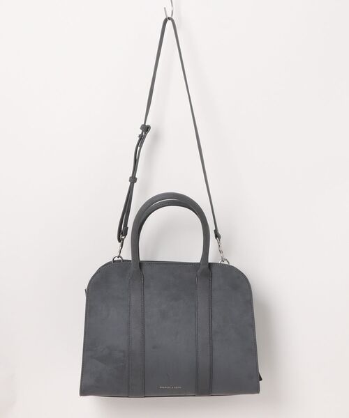 追跡★Charles&Keith Axel ポーチ付 2WAY ボストン トートバッグ 追跡☆Charles&Keith Axel ポーチ付 2WAY ボストン トートバッグ
