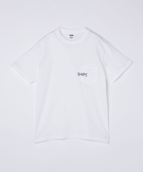 SHIPS Tシャツ　新品未使用 SHIPS tシャツ 「WEB限定」SHIPS: SHIPSロゴ プリント ポケット