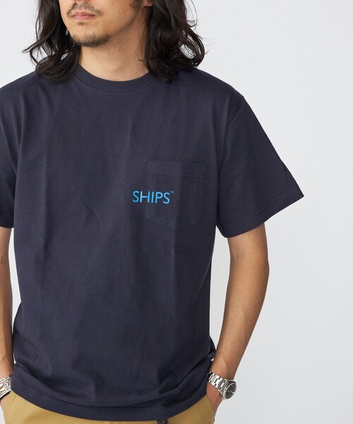 SHIPS（シップス） tシャツ 「WEB限定」SHIPS: SHIPSロゴ プリント