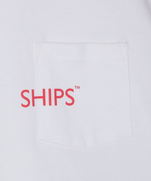 SHIPS tシャツ 「WEB限定」SHIPS: SHIPSロゴ プリント ポケット