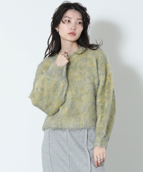 ニット セーター ＭＩＸメランジ起毛ニット レディース The rejoice ニット セーター MIXメランジ起毛ニット