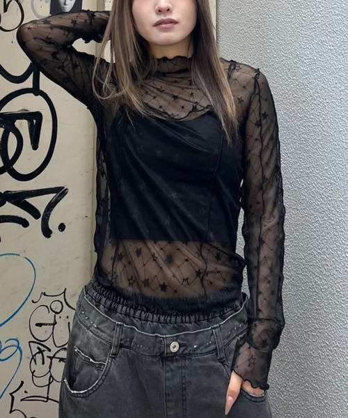 SHEER トップス レディース