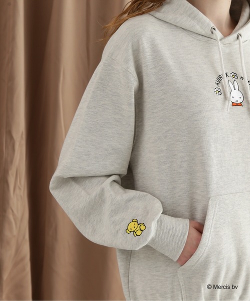Miffy パーカー 「AVIREX×miffy」WEB限定 SWEAT PULLOVER PARKA
