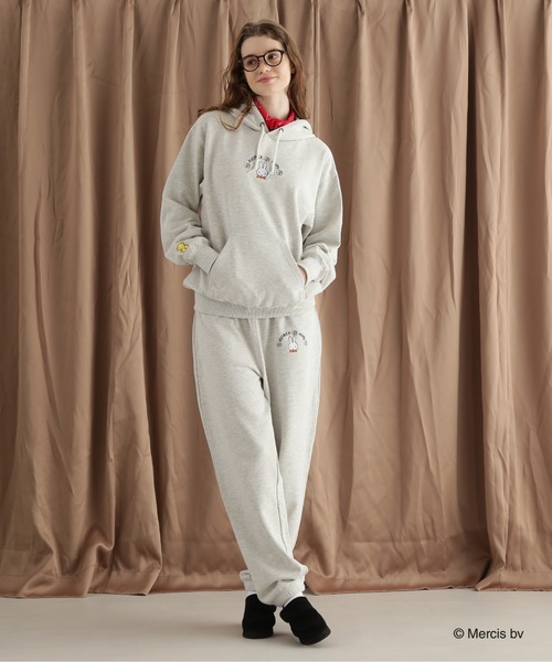 パーカー miffy オーバーサイズパーカー レディース Miffy パーカー 「AVIREX×miffy」WEB限定 SWEAT PULLOVER PARKA