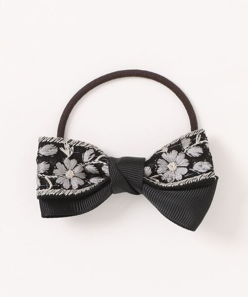 Three Four Time（スリーフォータイム） ヘアゴム インド刺繍リボン