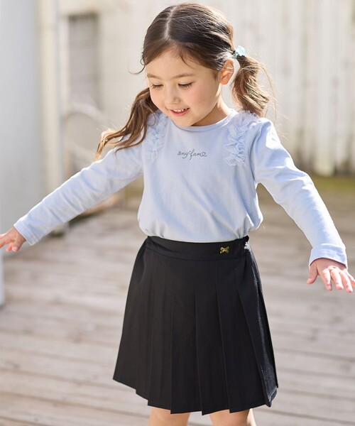 ANY（エニィ） tシャツ チュールフリル 長袖Tシャツ キッズ 子供服