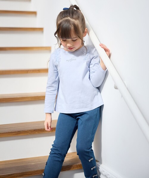 ANY（エニィ） tシャツ チュールフリル 長袖Tシャツ キッズ 子供服