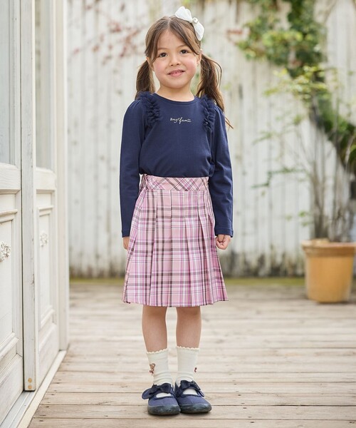 ANY（エニィ） tシャツ チュールフリル 長袖Tシャツ キッズ 子供服