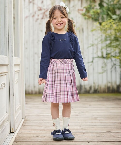 ANY（エニィ） tシャツ チュールフリル 長袖Tシャツ キッズ 子供服