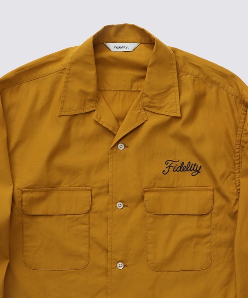 FIDELITY（フィデリティ） シャツ LOGO EMB TENCEL L/S SHIRT / 長袖
