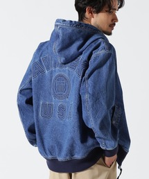 ブルゾン アウター 「直営店限定」DENIM SIGNATUR LOGO PARKA / デニム シグネチャーロゴ パーカー / AVIREX / ア｜ZOZOTOWN Yahoo!店
