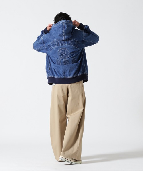 AVIREX ブルゾン アウター 「直営店限定」DENIM SIGNATUR LOGO