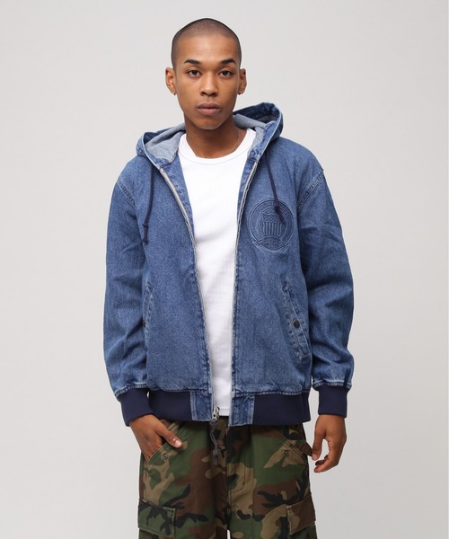 パーカー 「直営店限定」DENIM SIGNATUR LOGO PARKA / デニム シグネチャーロゴ パーカー / AVIREX / アヴィレック | AVIREX | 13