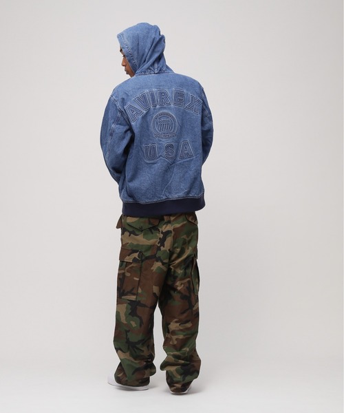 パーカー 「直営店限定」DENIM SIGNATUR LOGO PARKA / デニム シグネチャーロゴ パーカー / AVIREX / アヴィレック | AVIREX | 14