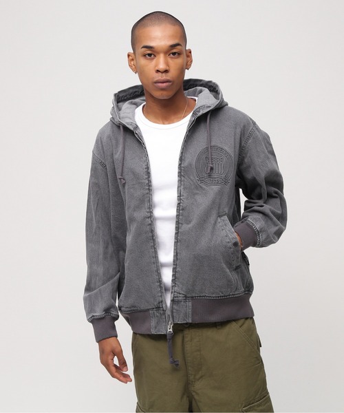 パーカー 「直営店限定」DENIM SIGNATUR LOGO PARKA / デニム シグネチャーロゴ パーカー / AVIREX / アヴィレック | AVIREX | 04