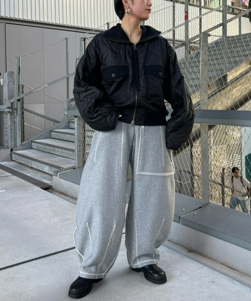 etsinta ブルゾン etsinta（エシンタ） ジップアップブルゾン ONE SIZE ブラック