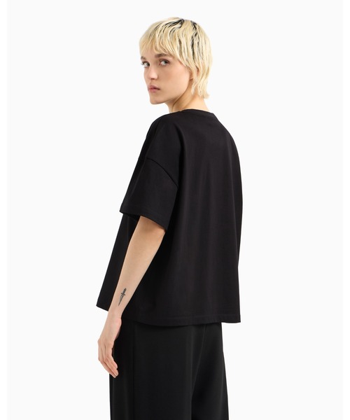 tシャツ 「A|X アルマーニ エクスチェンジ」ICON 半袖クルーネックTシャツ/BOY BOXY レディース ARMANI EXCHANGE tシャツ 「A|X アルマーニ エクスチェンジ