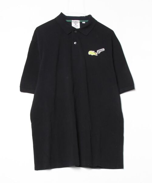 Lacoste 黒 半袖 ポロシャツ LACOSTE 「LACOSTE」 半袖ポロシャツ LARGE ブラック メンズ