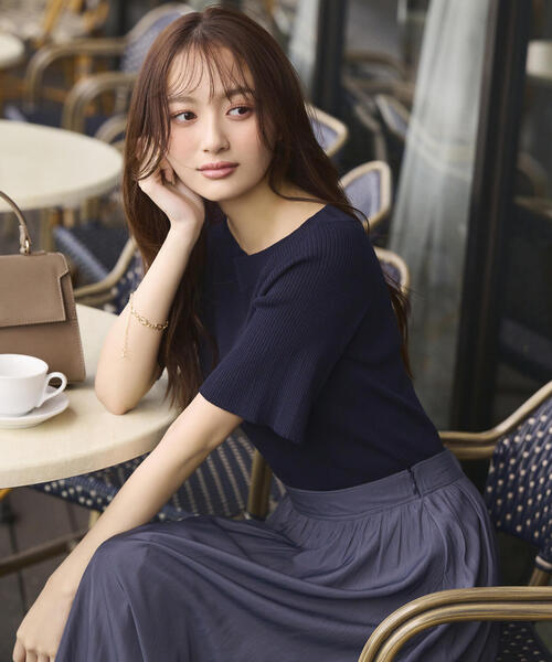 【BERSHKA】CONTRAST WAIST ベルシュカ Aライン スカート Mini skirt with contrast waist - Women | Bershka