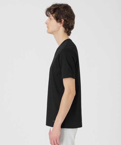 B週末値下★ブラックレーベルクレストブリッジ★マーセライズTシャツ新品L黒半袖 BLACK LABEL CRESTBRIDGE tシャツ マーセライズVネックTシャツ