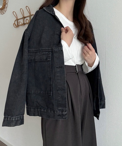 Cham. デニムジャケット gジャン ビッグポケットデニムジャケット
