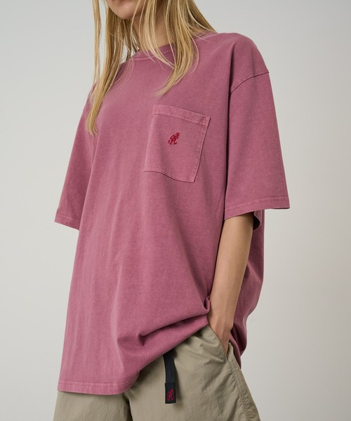 Gramicci（グラミチ） tシャツ ONE POINT TEE PIGT DYED｜ワンポイント