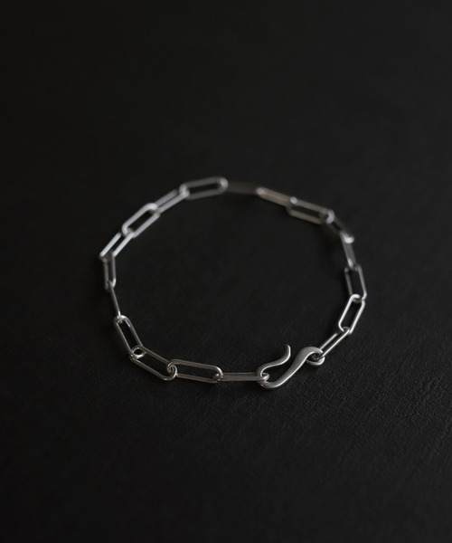 ブレスレット SILVER925 レクトチェーンブレスレット-M- レディース メンズの画像