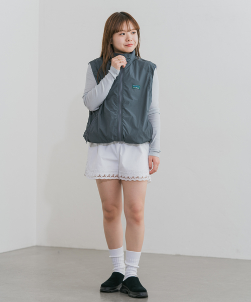 U by SPICK&SPAN パンツ 「追加」サイドレースショートパンツ