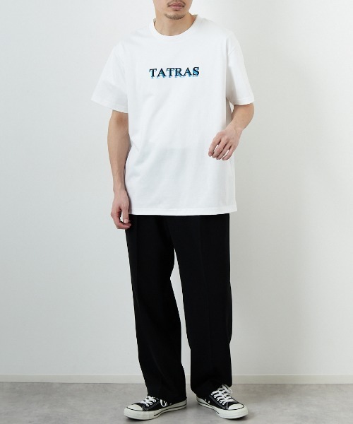 TATRAS tシャツ 「TATRAS/タトラス」 RISTEN ブランド刺繍ロゴ