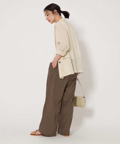上品 早い者勝ち パンツ38 ワイド ジャケット40 relaxing label