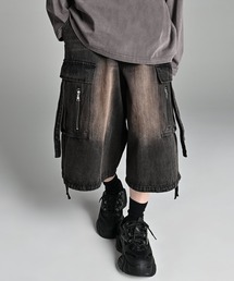 ADRER（アドラー） ハーフパンツ ワイドパンツ カーゴパンツ メンズ
