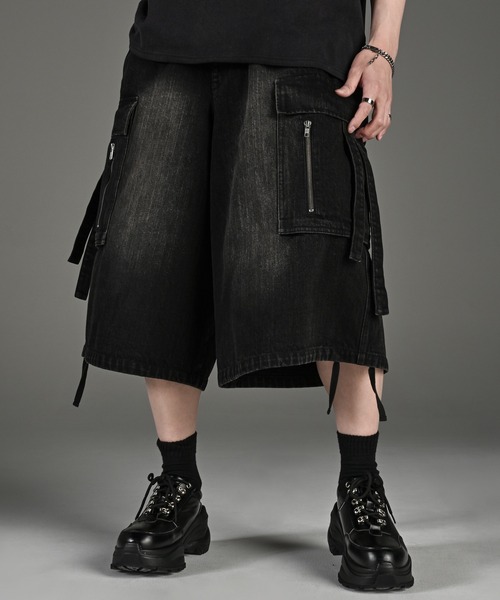 タグ付きADRER parachute cargo pants ブラックLサイズ parachute cargo pants（カーゴパンツ）｜ADRER（アドラー）の