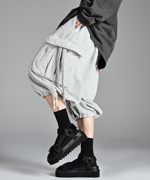 ADRER パンツ parachute cargo wide short pants/ パラシュート