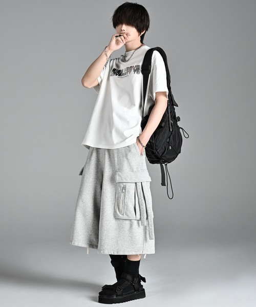 ADRER パンツ parachute cargo wide short pants/ パラシュート