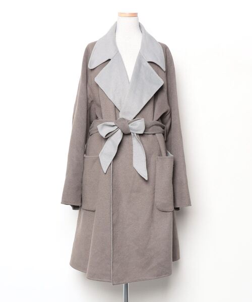 niko and…（ニコアンド） チェスターコート MEDIUM グレー メンズ