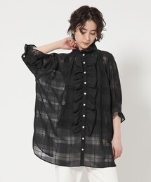 dahl'ia（ダリア） ブラウス シャツ 「別注」「dahl'ia」フリル